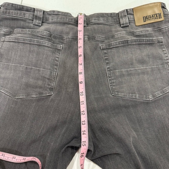 Duluth Trading Co Ballroom Double Flex Jeans Straight Leg Grey Men’s 42x30 - Picture 8 of 15